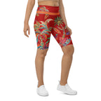 Scarlet Tropics Biker Shorts