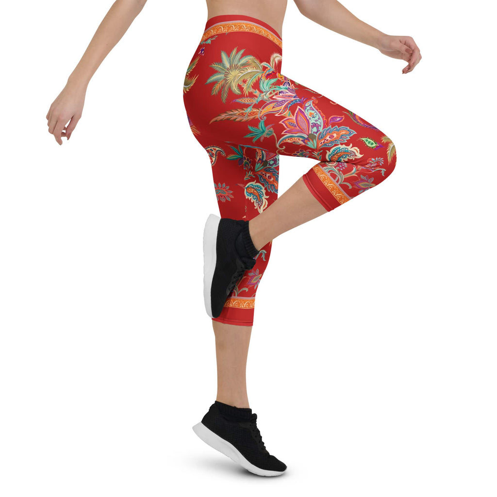Scarlet Tropics Capris