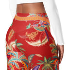 Scarlet Tropics Flare Leggings