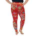 Scarlet Tropics Plus Size Leggings
