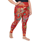Scarlet Tropics Plus Size Leggings