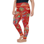 Scarlet Tropics Plus Size Leggings