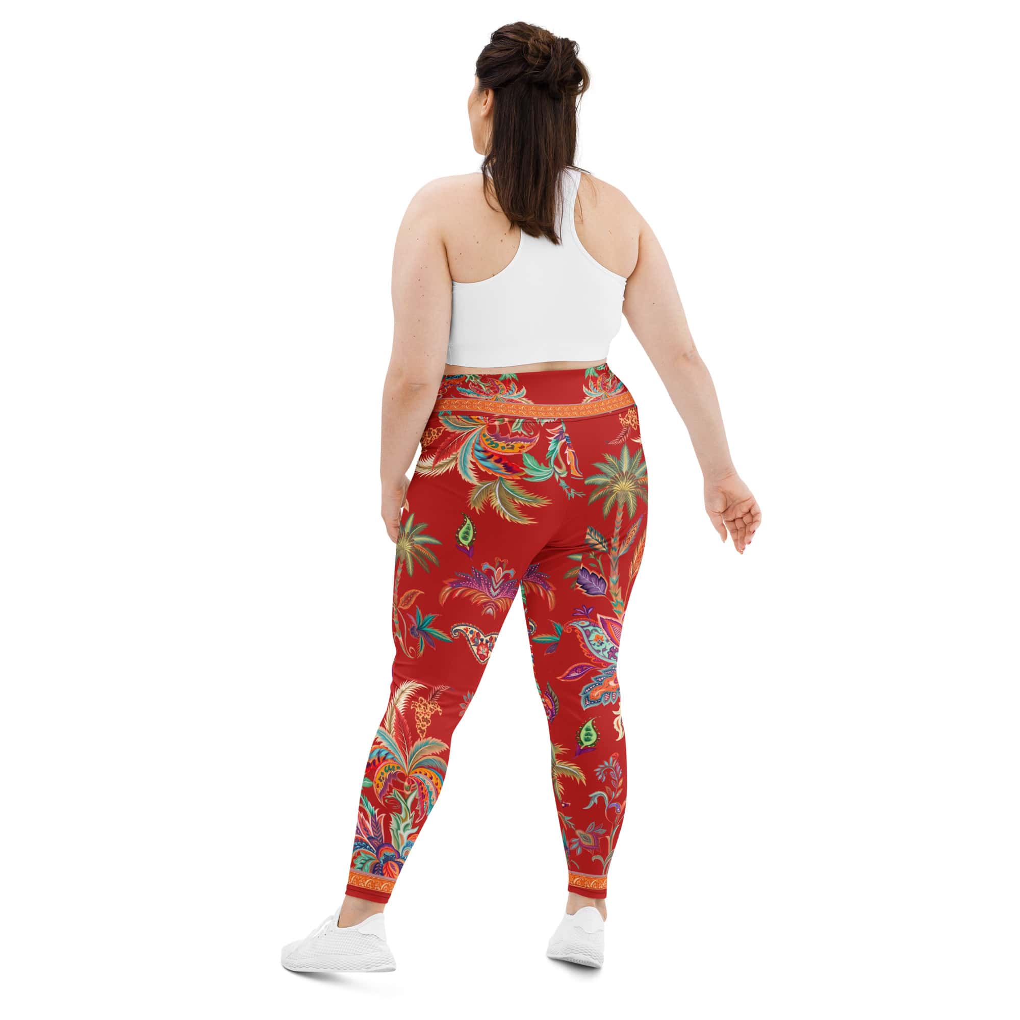 Scarlet Tropics Plus Size Leggings
