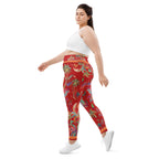 Scarlet Tropics Plus Size Leggings
