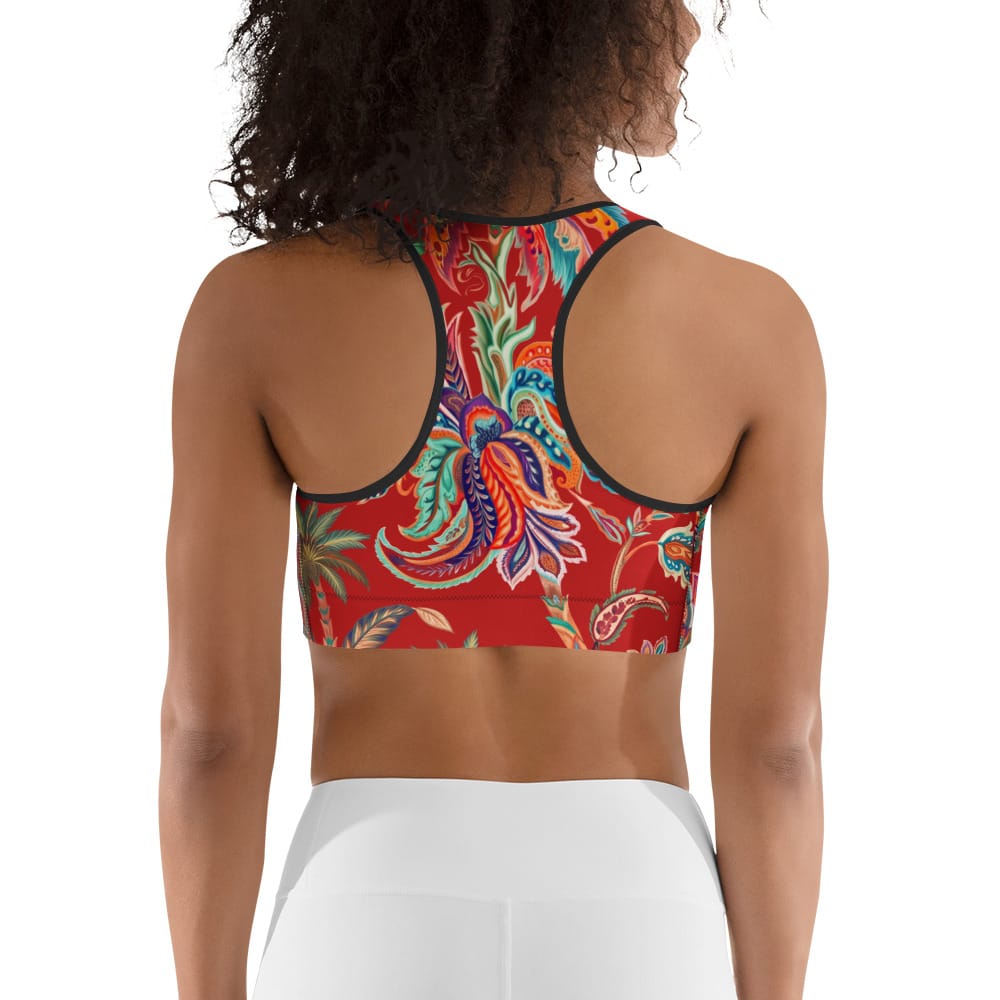 Scarlet Tropics Sports Bra