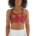 Scarlet Tropics Sports Bra