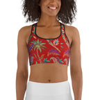 Scarlet Tropics Sports Bra