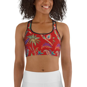 Scarlet Tropics Sports Bra