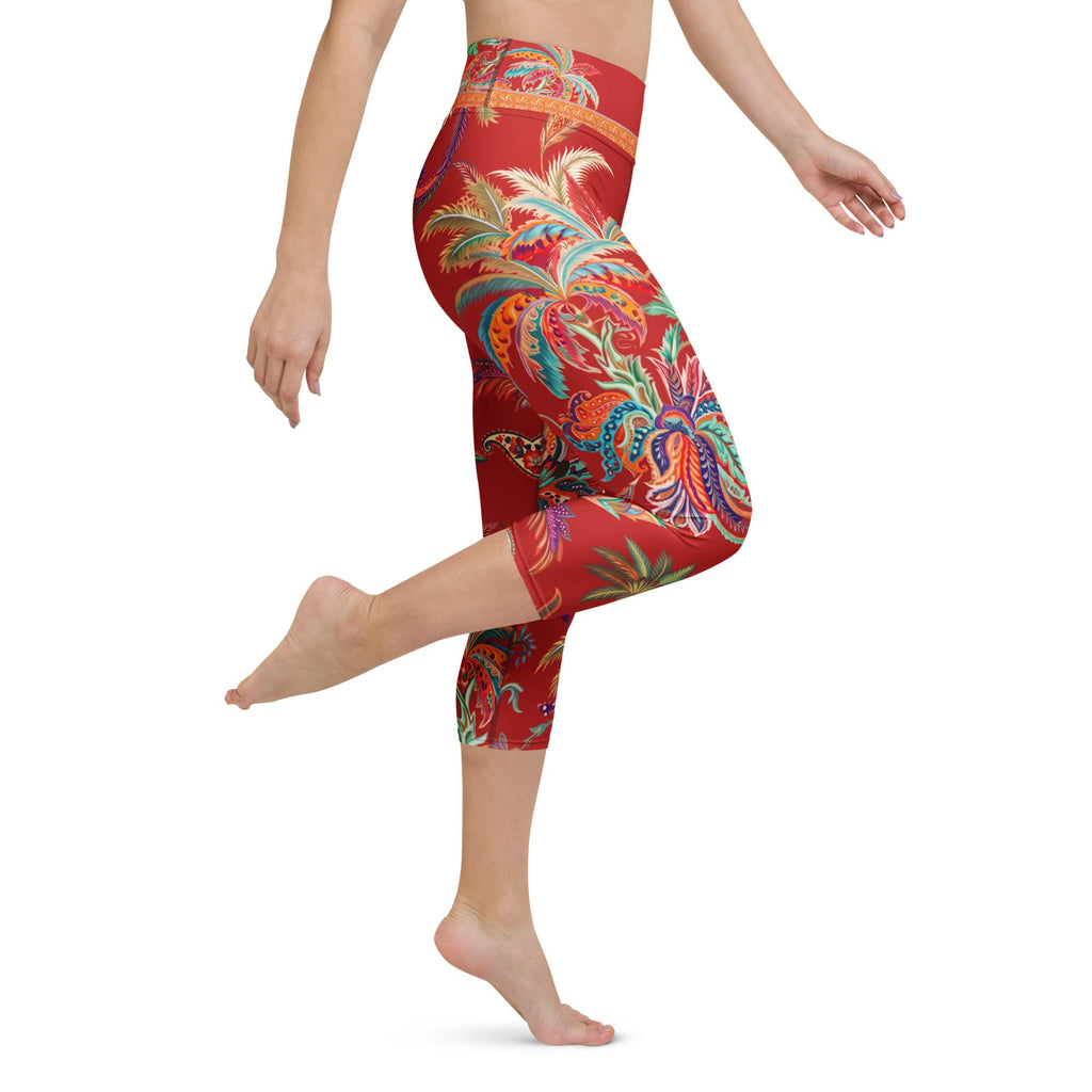Scarlet Tropics Yoga Capris