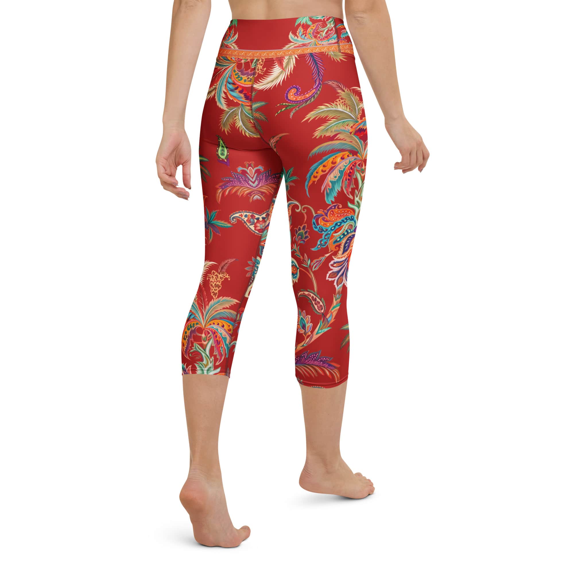 Scarlet Tropics Yoga Capris
