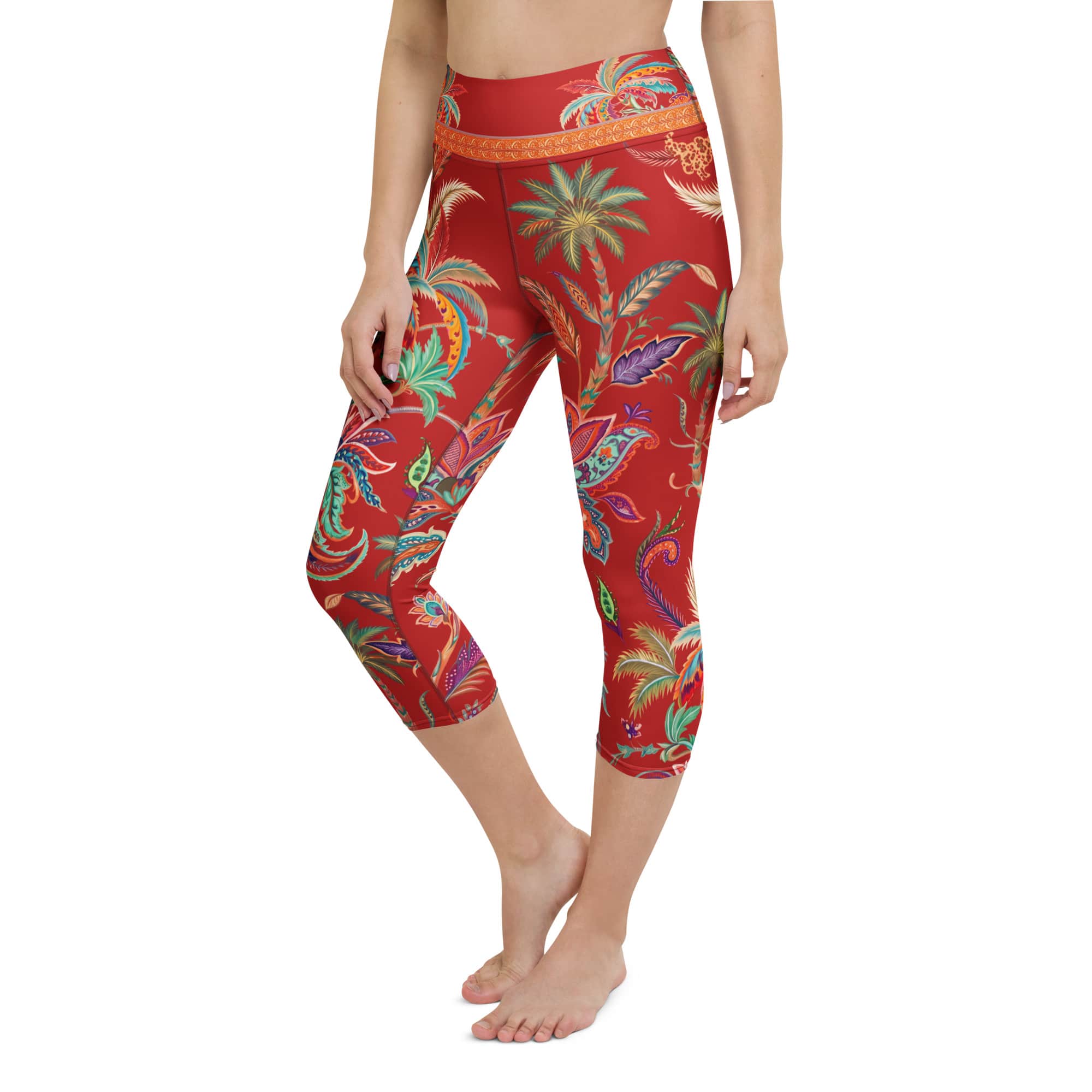 Scarlet Tropics Yoga Capris
