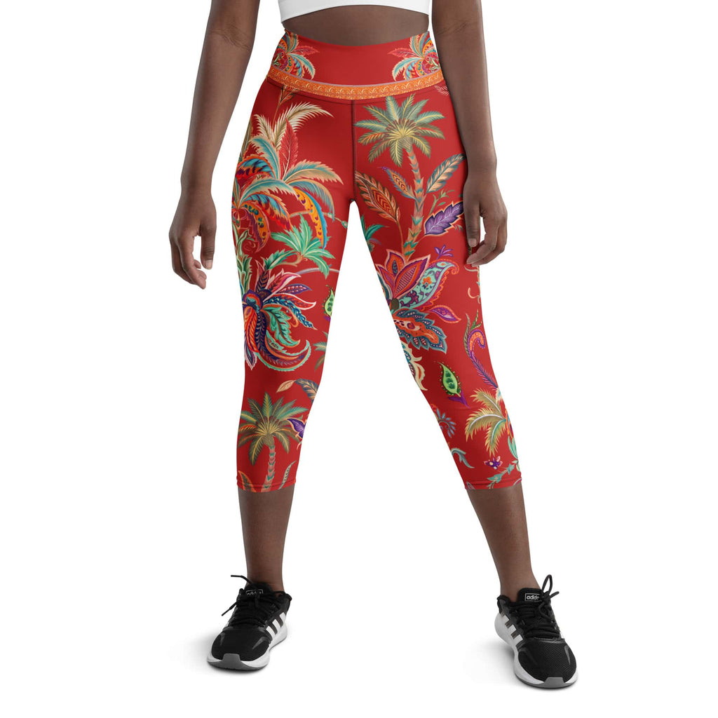 Scarlet Tropics Yoga Capris