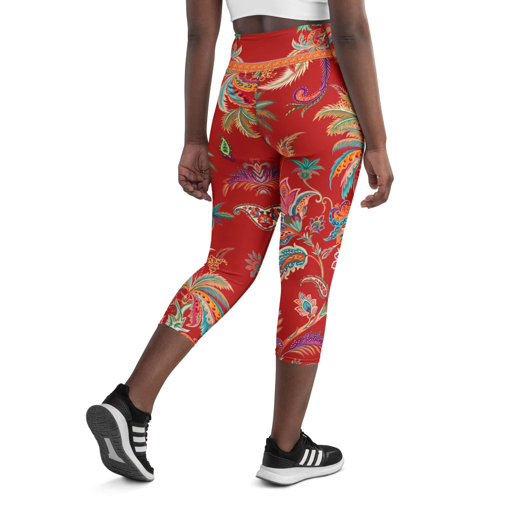 Scarlet Tropics Yoga Capris