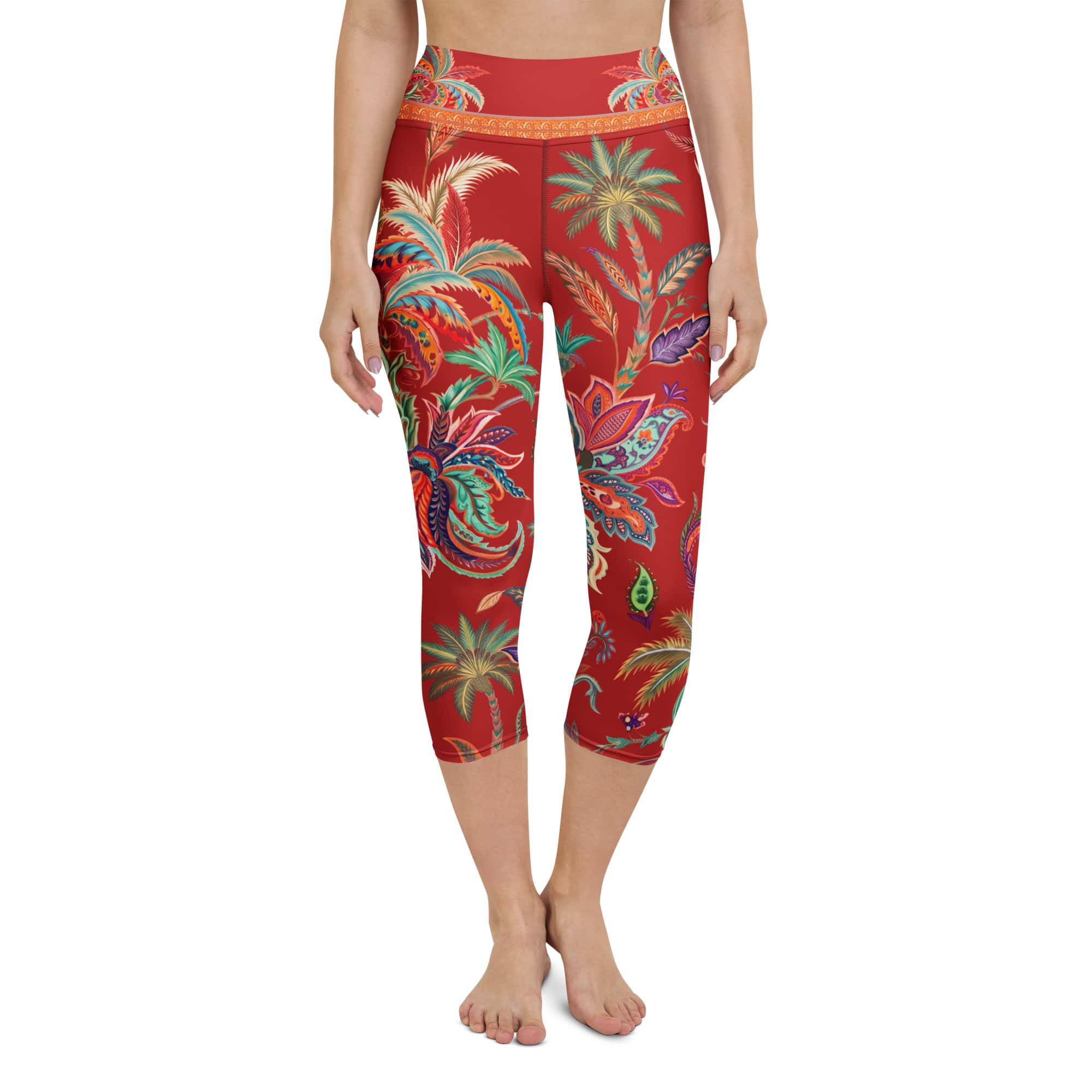Scarlet Tropics Yoga Capris