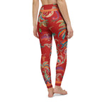 Scarlet Tropics Yoga Leggings