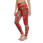 Scarlet Tropics Yoga Leggings