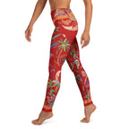 Scarlet Tropics Yoga Leggings