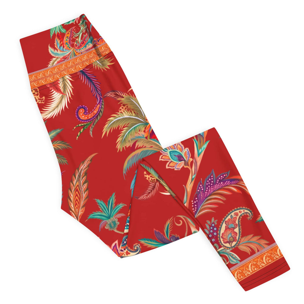 Scarlet Tropics Yoga Leggings