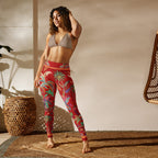 Scarlet Tropics Yoga Leggings