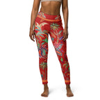Scarlet Tropics Yoga Leggings