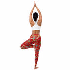 Scarlet Tropics Yoga Leggings