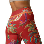 Scarlet Tropics Yoga Leggings