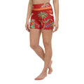 Scarlet Tropics Yoga Shorts