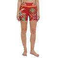 Scarlet Tropics Yoga Shorts