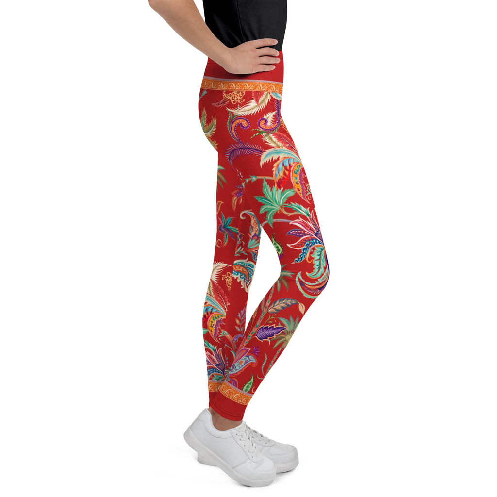 Scarlet Tropics Youth Leggings