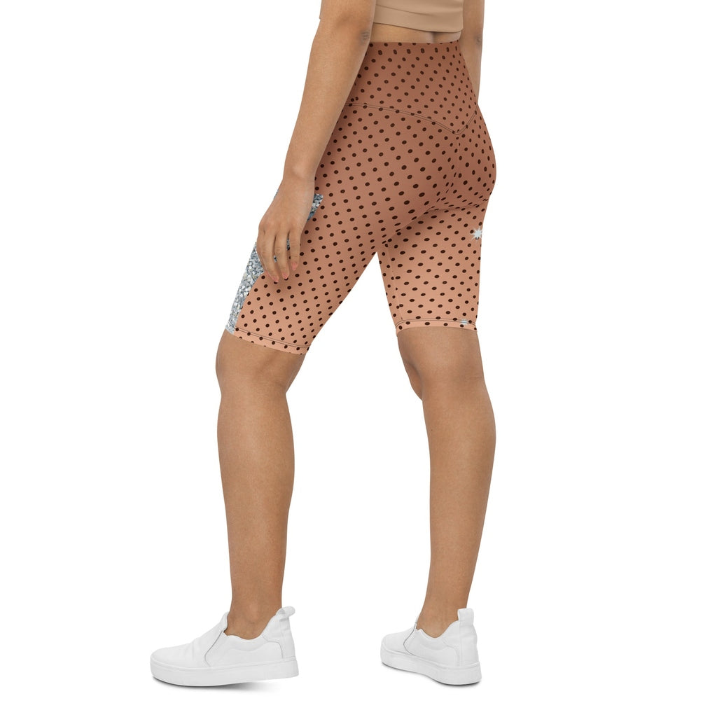 Sequin Mesh Biker Shorts