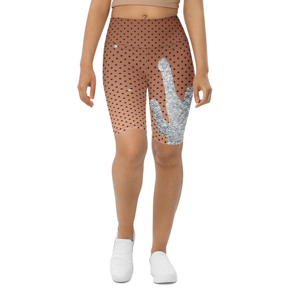 Sequin Mesh Biker Shorts
