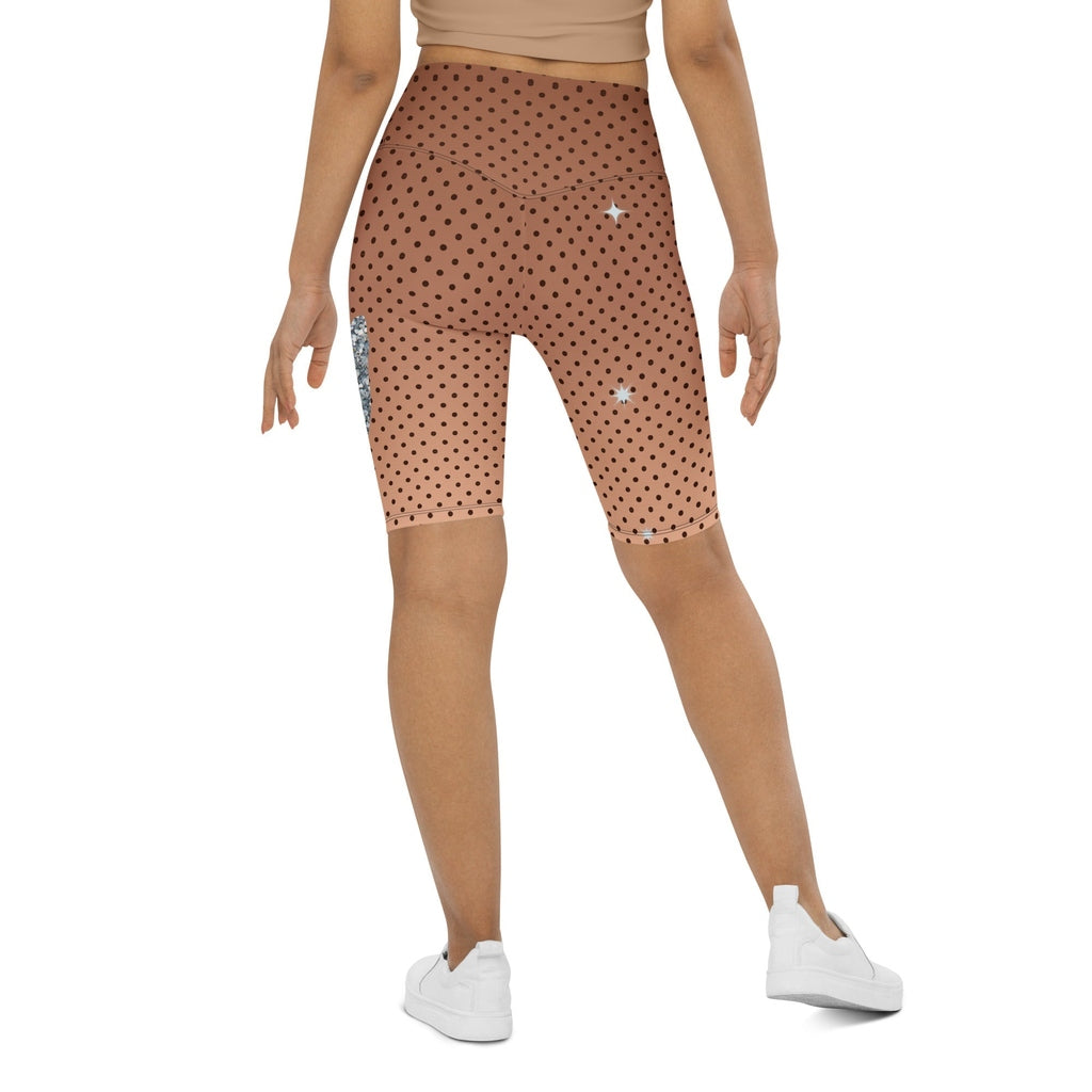 Sequin Mesh Biker Shorts