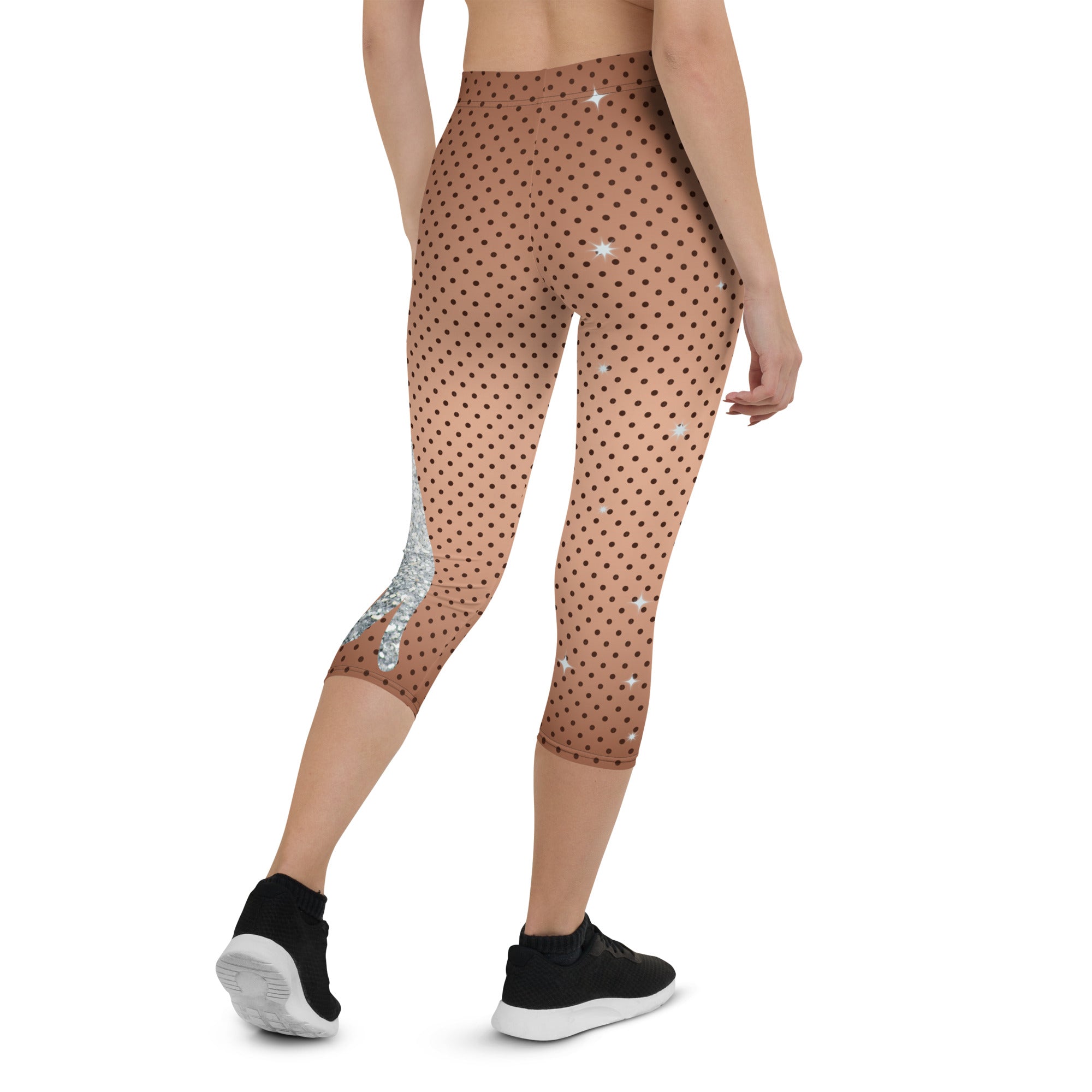 Sequin Mesh Capris