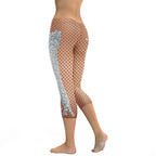 Sequin Mesh Capris