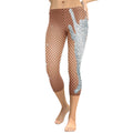 Sequin Mesh Capris