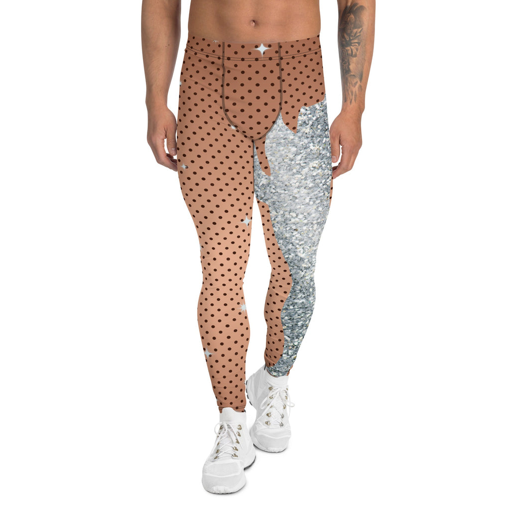 Sequin Mesh Men's Leggings