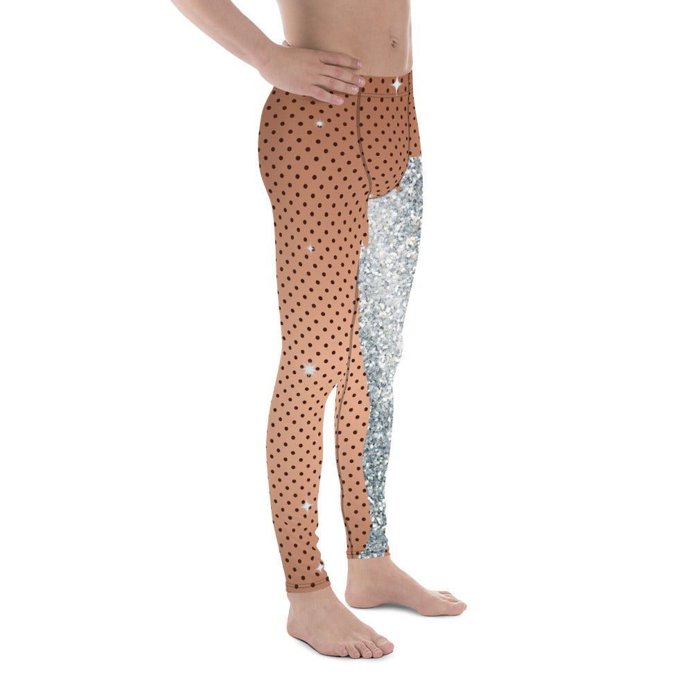 Sequin Mesh Men's Leggings