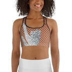 Sequin Mesh Sports Bra
