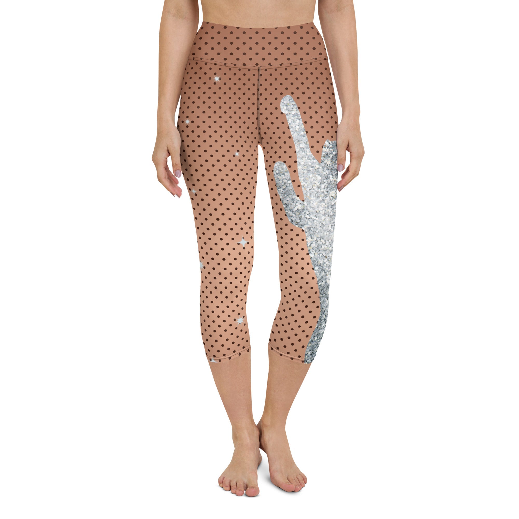 Sequin Mesh Yoga Capris