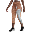 Sequin Mesh Yoga Capris