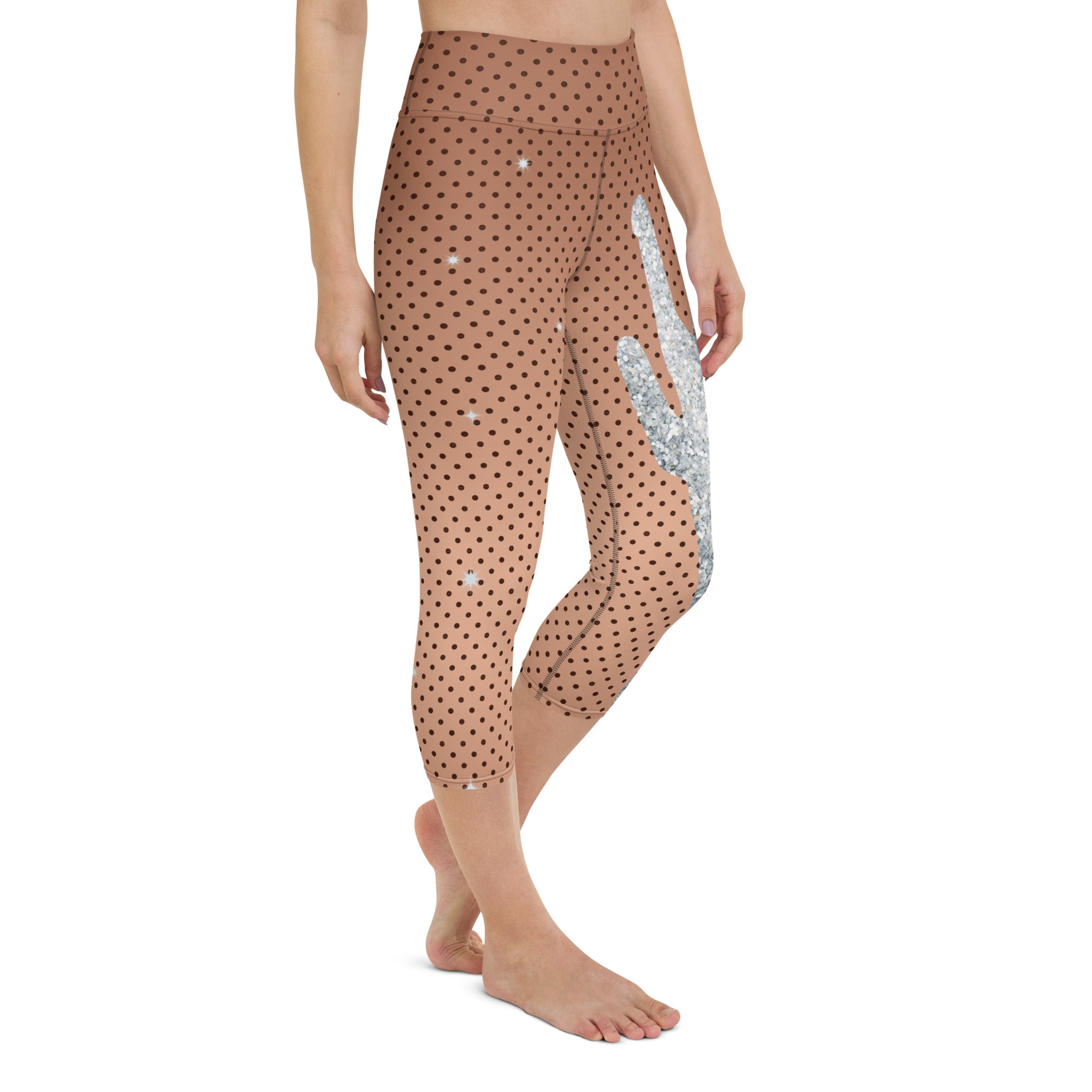 Sequin Mesh Yoga Capris