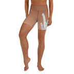 Sequin Mesh Yoga Shorts