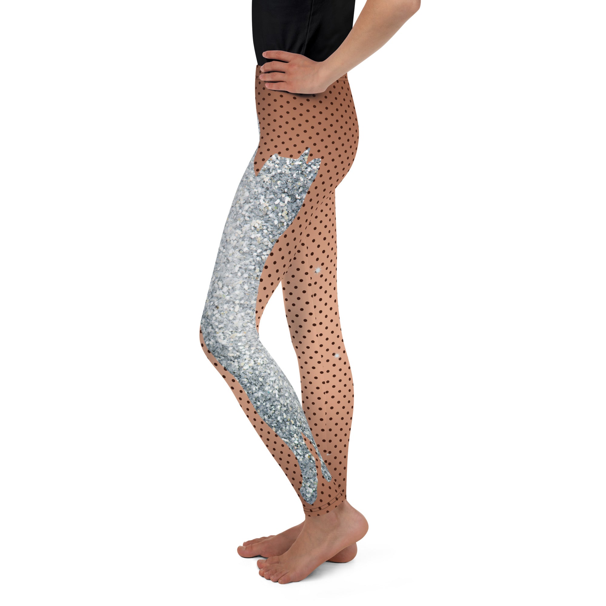 Sequin Mesh Youth Leggings