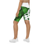 Shamrock & Tartan Biker Shorts