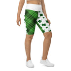 Shamrock & Tartan Biker Shorts