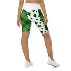 Shamrock & Tartan Biker Shorts
