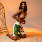 Shamrock & Tartan Biker Shorts