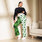 Shamrock & Tartan Flare Leggings