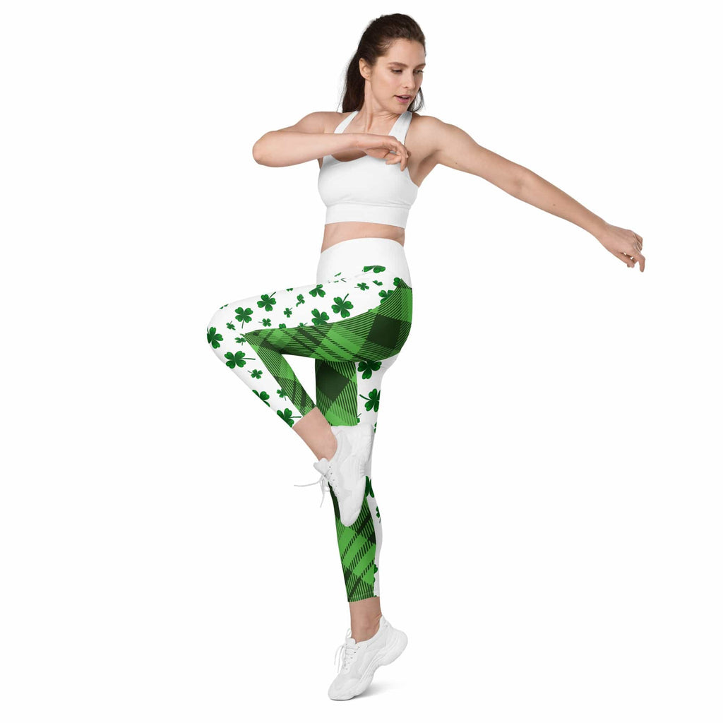 Shamrock & Tartan Leggings With Pockets