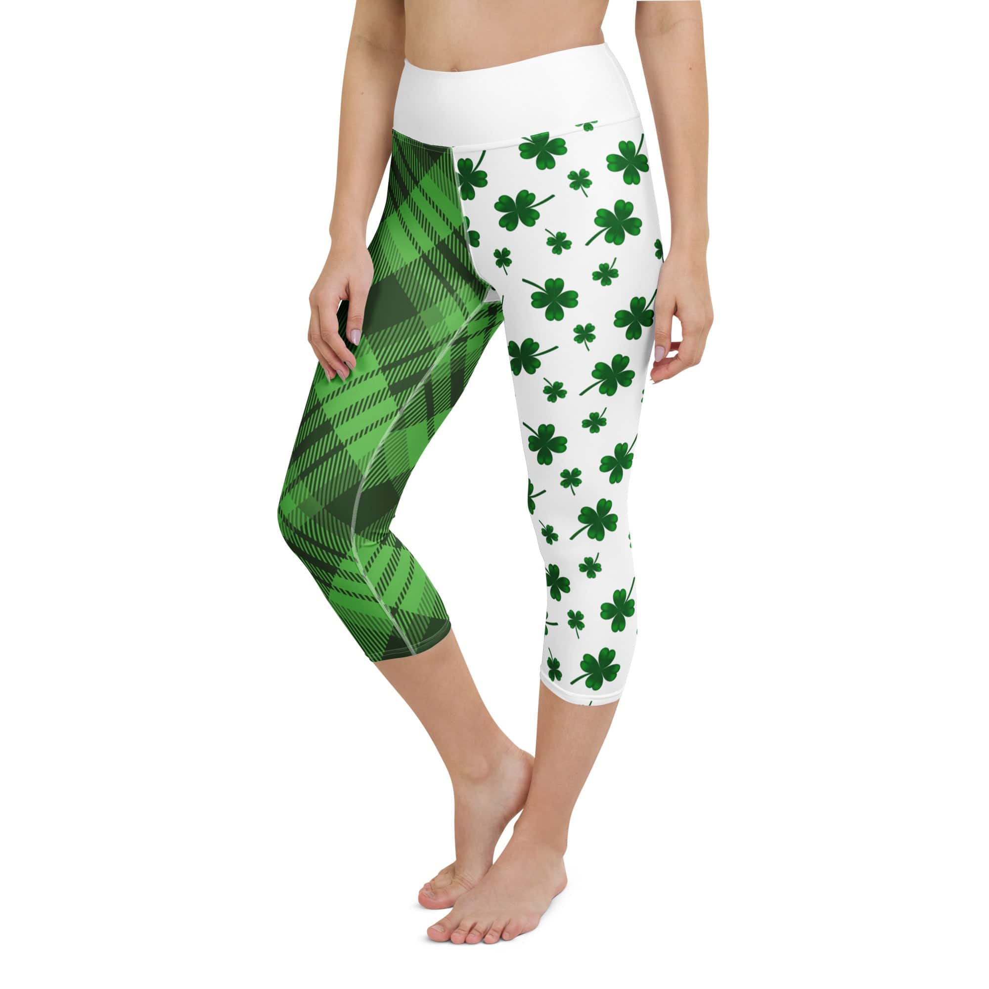 Shamrock & Tartan Yoga Capris